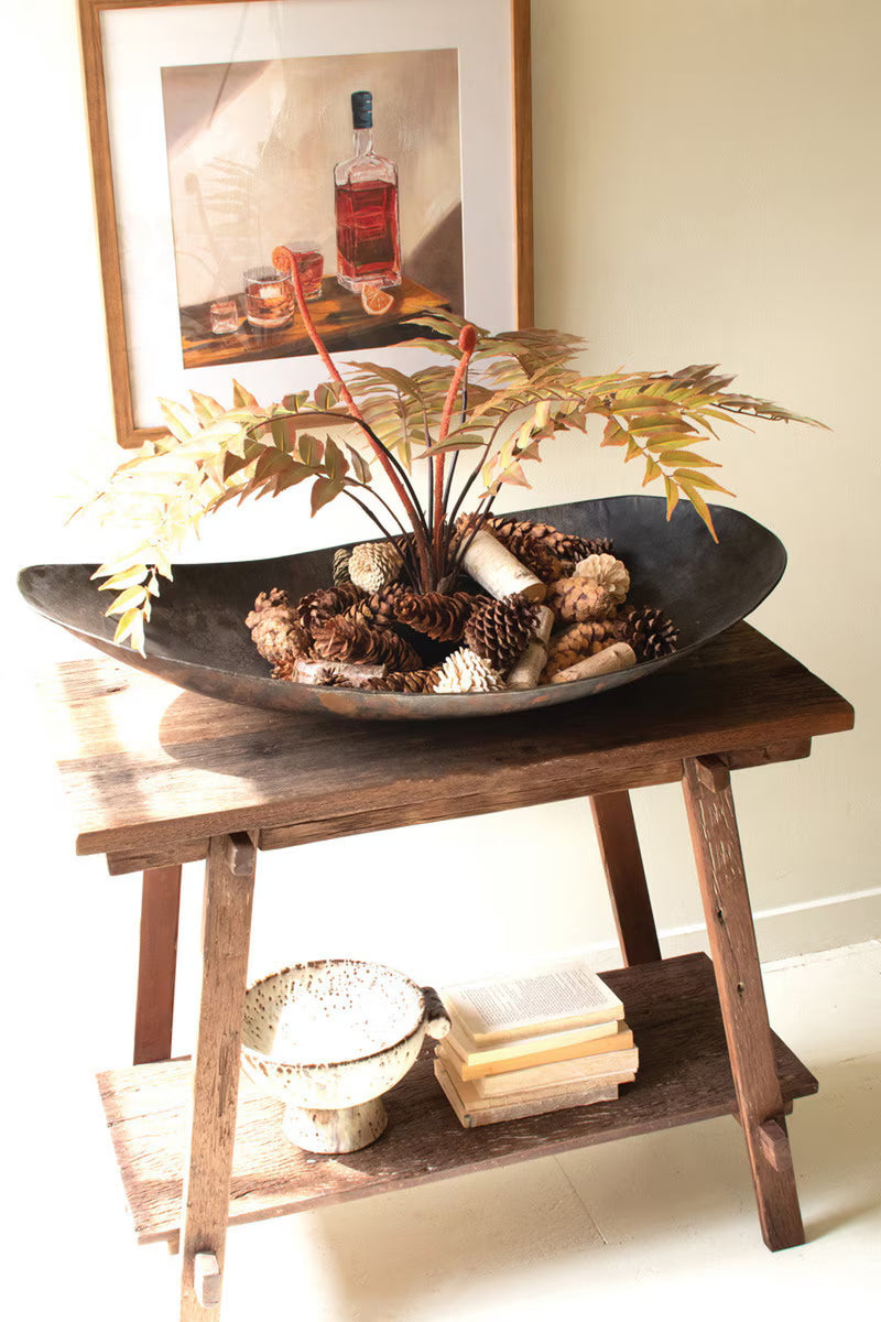 Giant Rustic Iron Statement Bowl