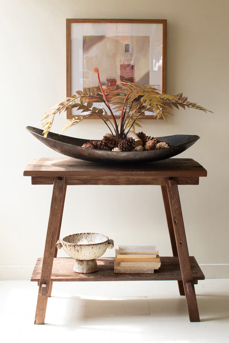 Giant Rustic Iron Statement Bowl