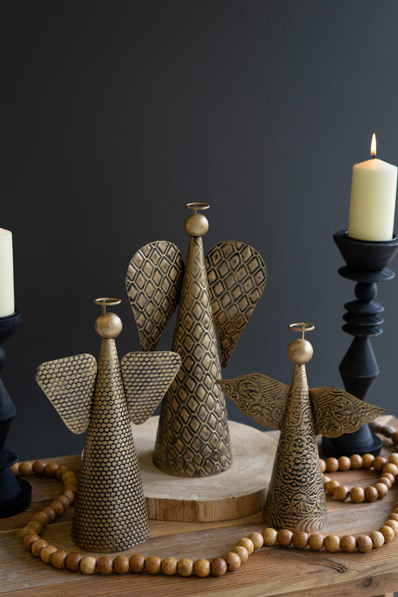 Antiqued Gold Tabletop Angels Assorted