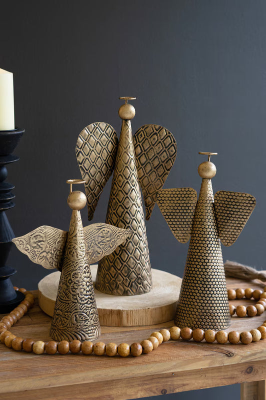 Antiqued Gold Tabletop Angels Assorted