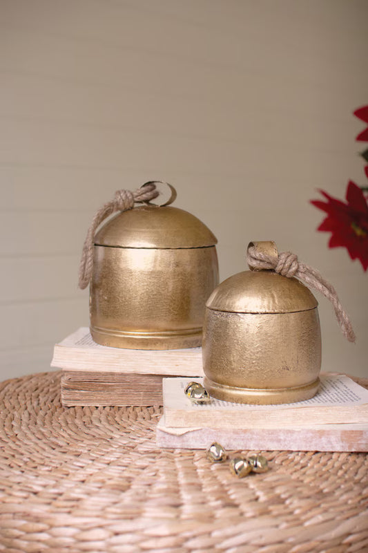 Christmas Bell Canisters Assorted Sizes