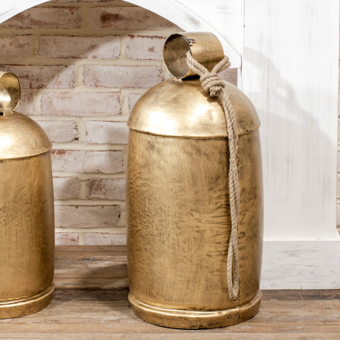 Oversized Antique Gold Bells