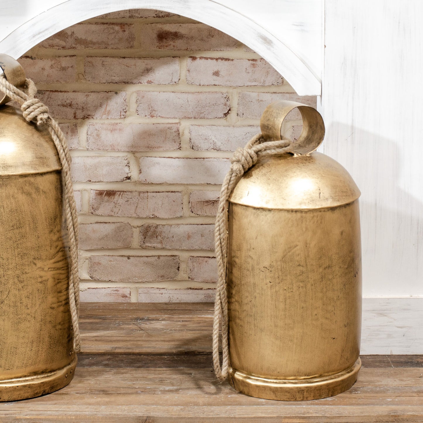 Oversized Antique Gold Bells