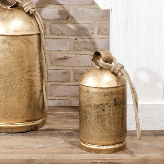 Oversized Antique Gold Bells