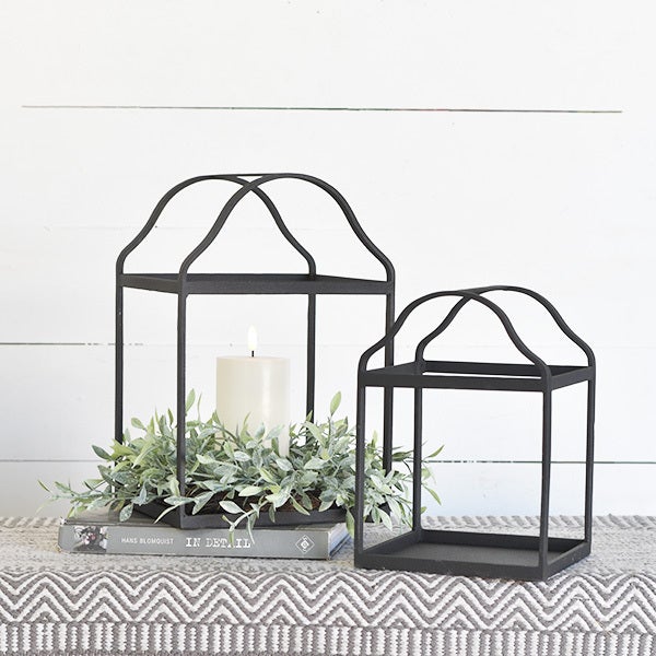 Black Square Lanterns Assorted Sizes