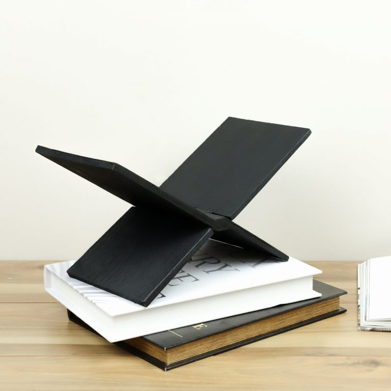 Black Wood Magazine/Book Holder