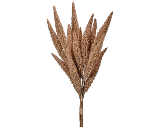 Brown Flocked Foxtail Bundle