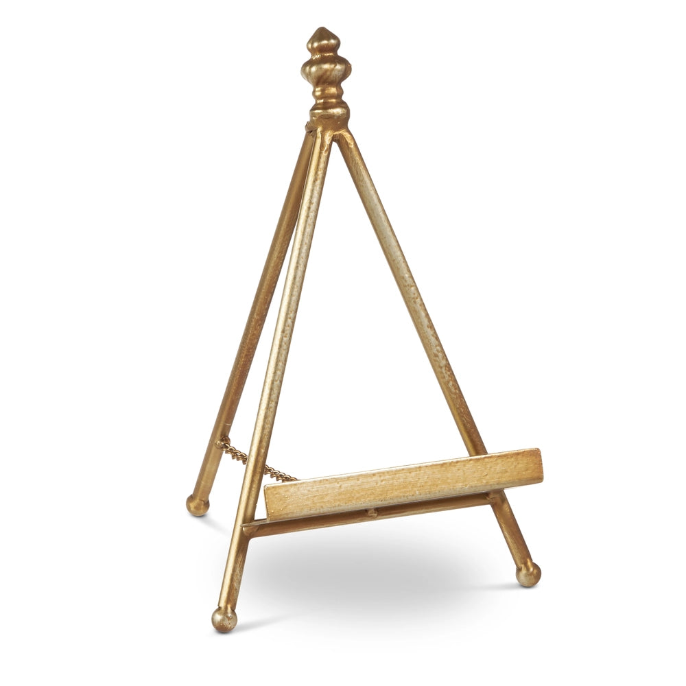 Antiqued Pewter Gold Easel