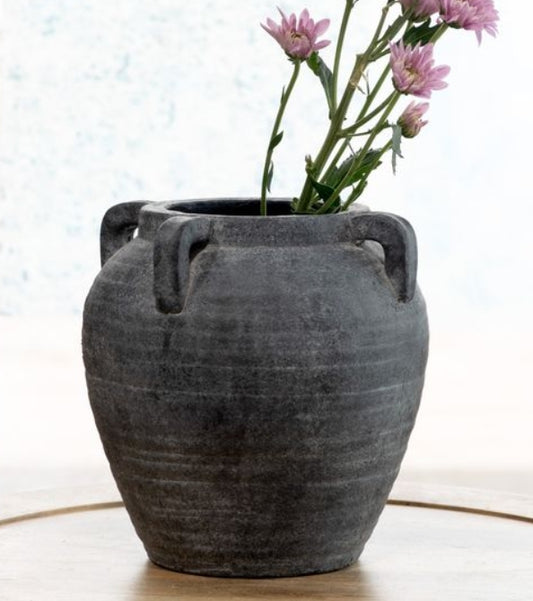Betsy Medium Antique Charcoal Vase