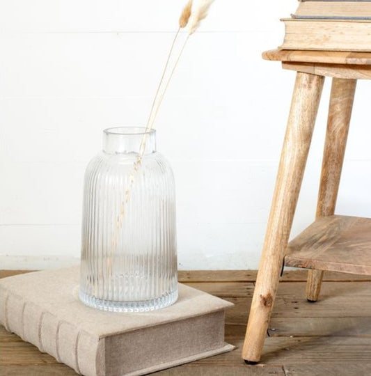 Samantha Ribbed Apothecary Vase