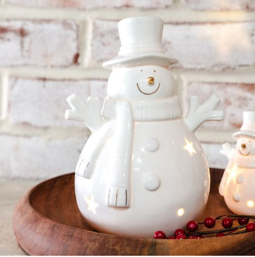 Large Happy LED Snowman