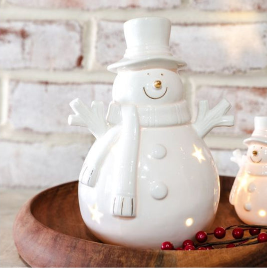 Large Happy LED Snowman