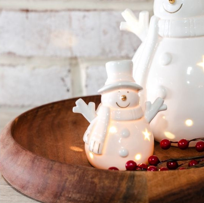 Small Happy LED Snowman