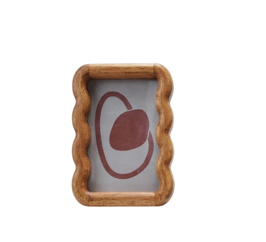 Rubberwood 4 x 6" Scallop Frame