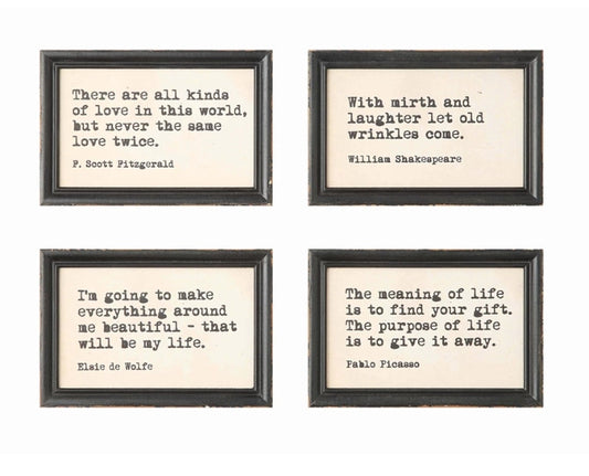 Collected Notions Wall Signs Assorted