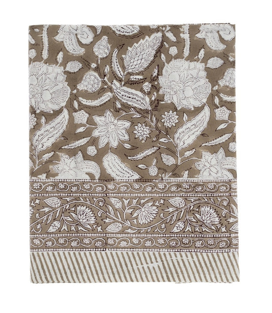 Sable Block Print Table Cloth