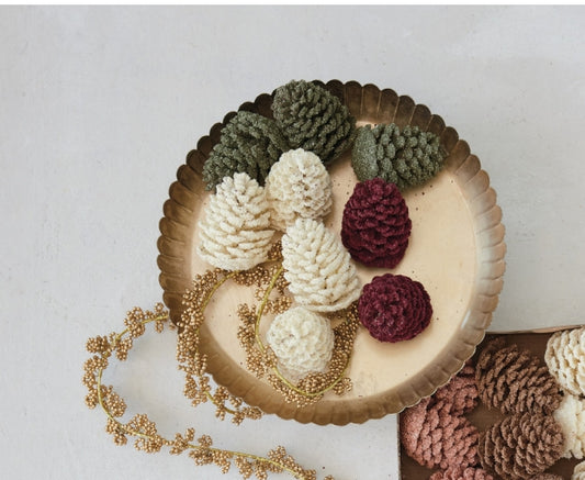Small Dusted Pinecones- Assorted Colours