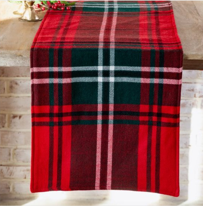 Red Tartan Table Runner