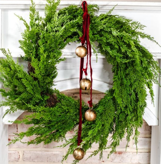 Maroon Velvet Bell Hanger