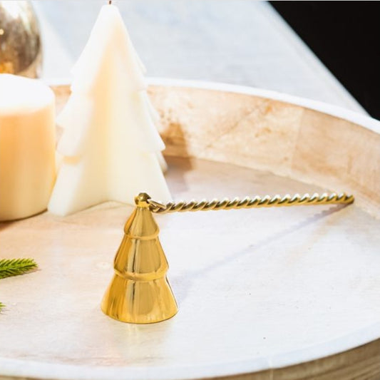 Christmas Tree Gold Candle Snuffer