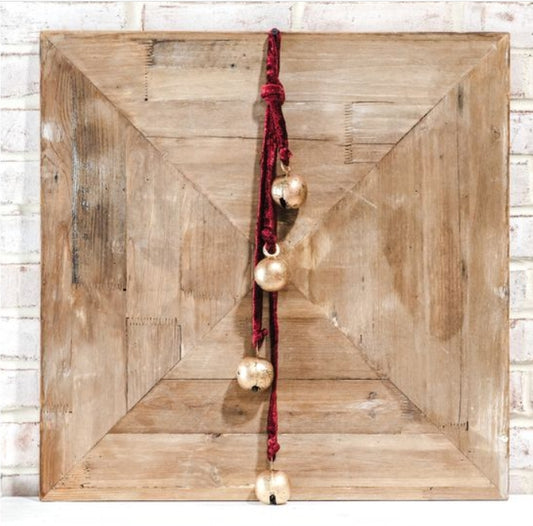 Burgundy Red Velvet Bell Hanger