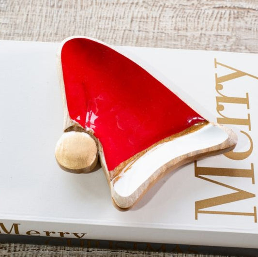 Wood Santa Cap Dish