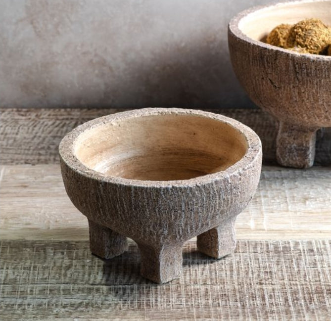 Small Natural Terracotta Raised Bowl