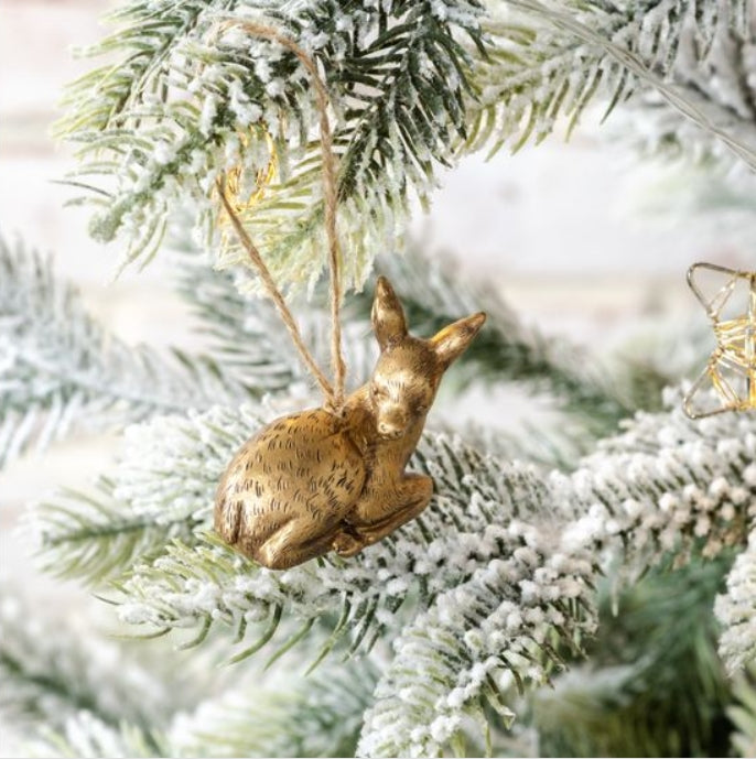 Laying Deer Ornament