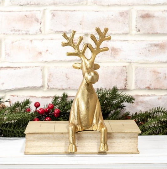 Gold Iron Reindeer Sitter (Style B)