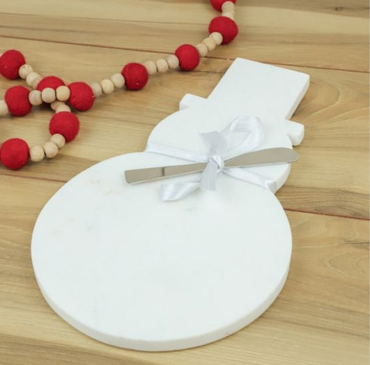 Marble Snowman Board & Spreader Set