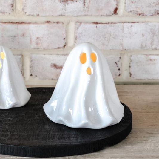 Large Ceramic Flowy LED Ghost