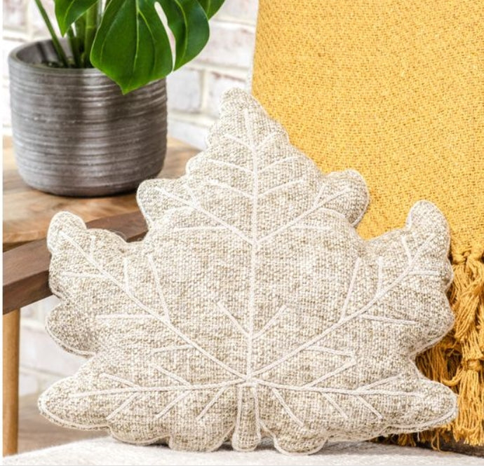 Oatmeal Leaf Shaped Pillow