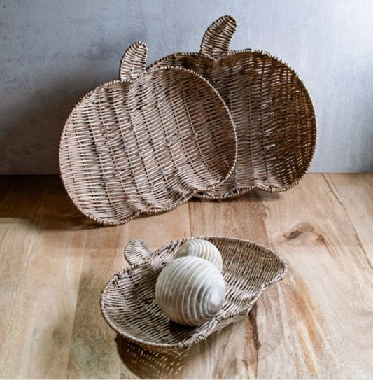 Willow Pumpkin Baskets Assorted