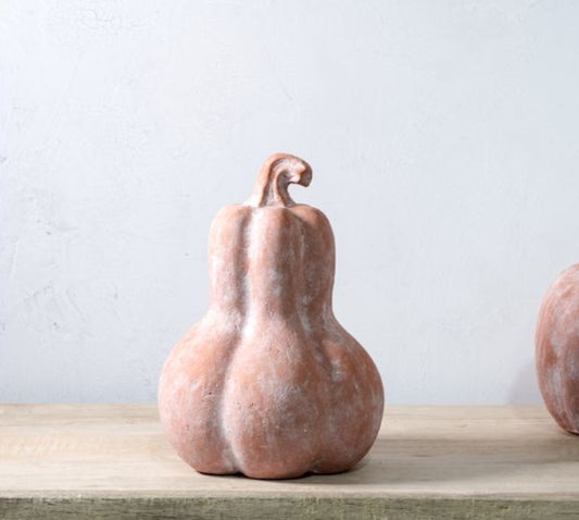 Large Orange Terracotta Gourd