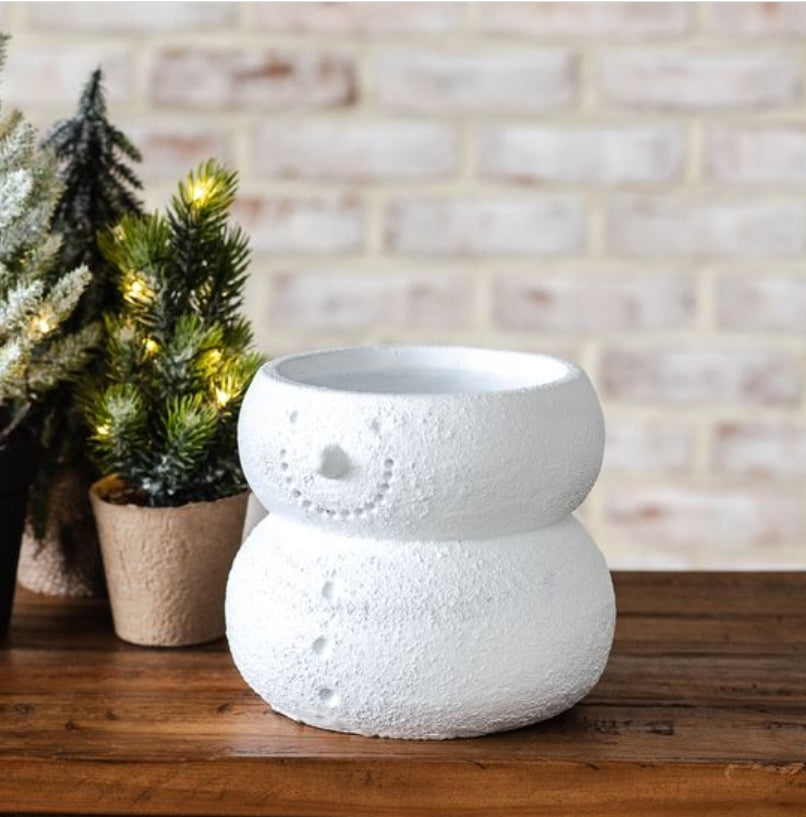 Large Snowman Planter