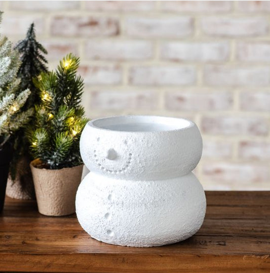 Large Snowman Planter