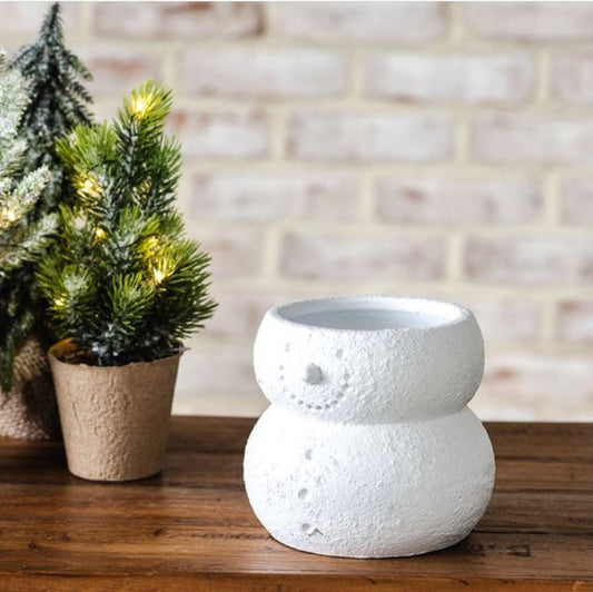 Small Snowman Planter