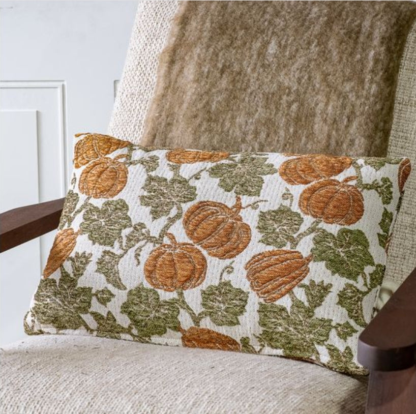 Brocade Pumpkin Lumbar Pillow