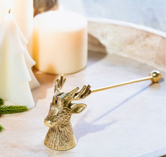 Gold Deer Candle Snuffer