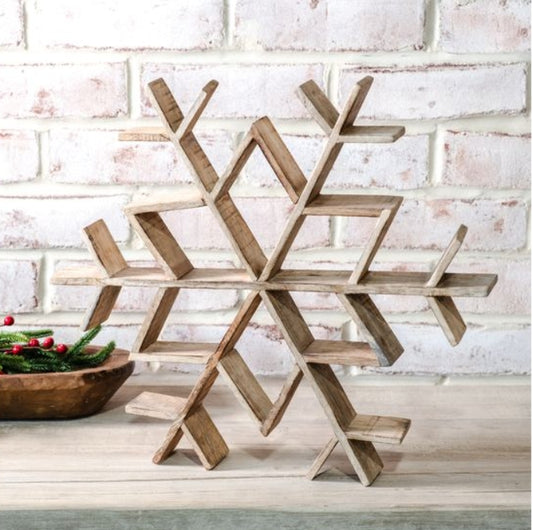 Large Wooden Snowflake