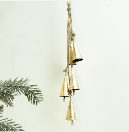 Gold Triangle Cowbell Hanger