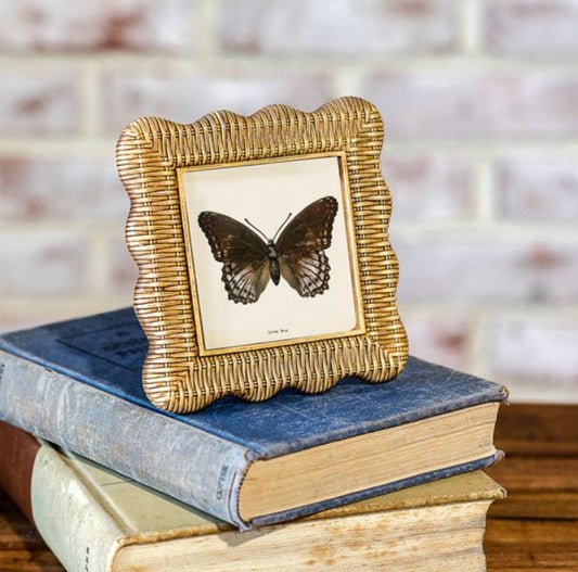 Resin Weave Scallop Mini Frame