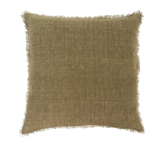 Kelp Lina Linen- 24" Pillow