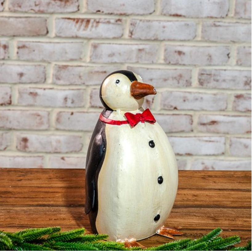 Whimsical Hand Painted Penguin