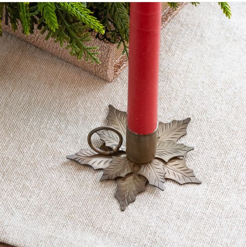 Holly Leaf Candle Holder