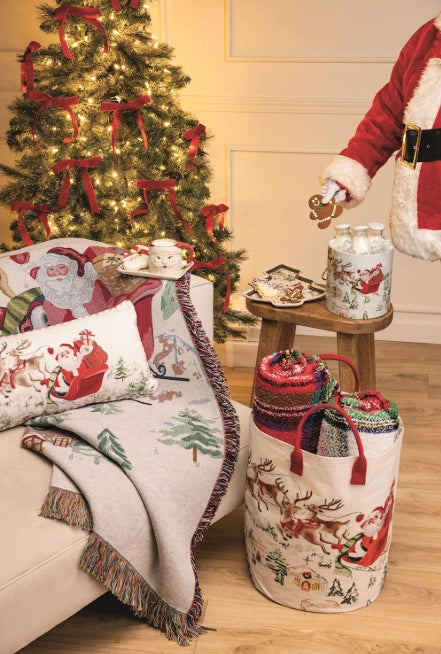 Classic Christmas Jacquard Blanket