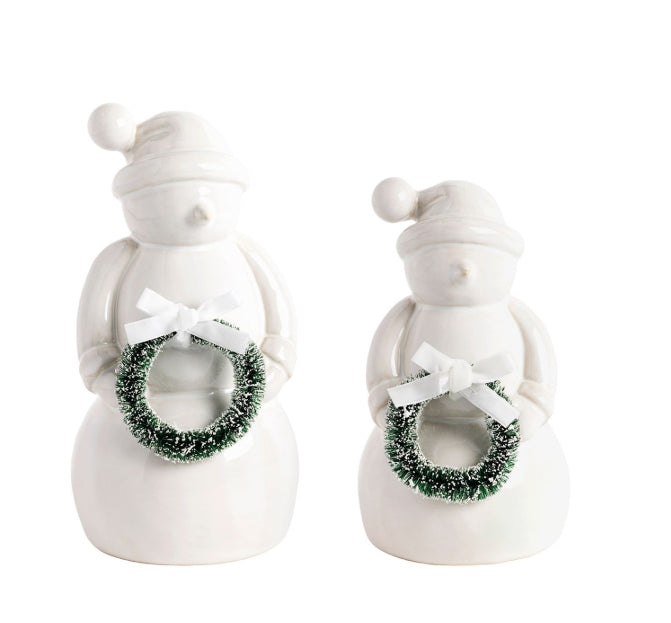 Stoneware Snowmen- Assorted Sizes