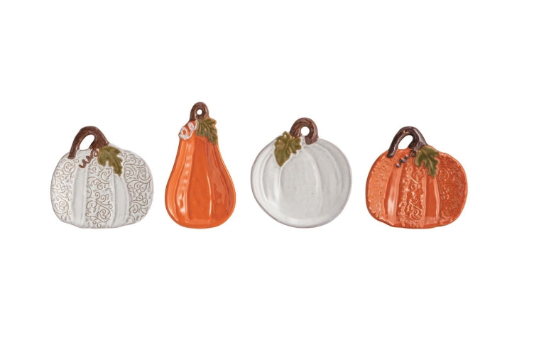 Pumpkikn & Gourd Shaped Mini Plates/Spoon Rest