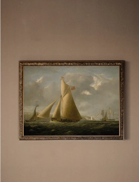 Sailing Seas Bronze Framed Art
