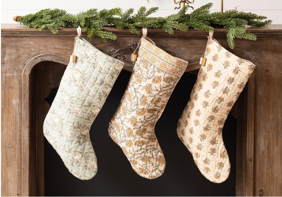 Block Print Stockings Assorted
